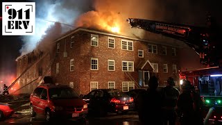 Four-Alarm Fire Destroys Townsend Apartment Building