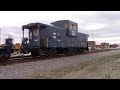 blue schnabel car w caboose trails on csx q400 25 w sd70ac csx 4540 rebuild leader