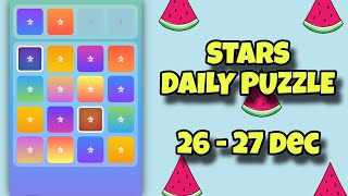 Stars Daily Puzzle 26 - 27 December | Today Stars Daily Combo | Stars Puzzle Durov | AGP #3