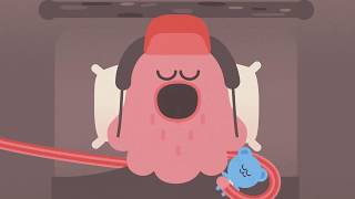 3D Headspace Meditation animation is a perspective that changes from y