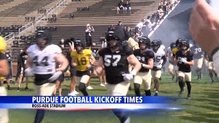 Purdue Football kickoff times announced for first three games of 2026 Schedule