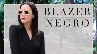 Blazer Negro - #TipsdeModa - ¿Cómo usar un blazer como vestido?