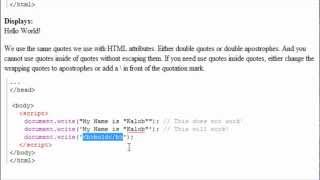 JavaScript Tutorial | document.write