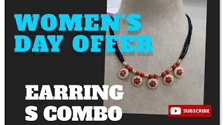 Earrings combo | Women's Day Offer | Must Watch Full Video -8919378319