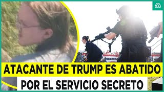 El momento exacto en que atacante de Donald Trump es abatido por el Servicio Secreto