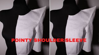 HOW TO CUT AND SEW A POINTY SLEEVE/SHOULDER/EASY METHOD