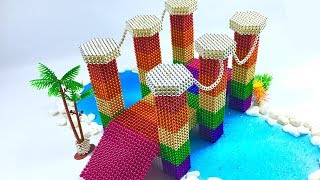 DIY -  How To Make Rainbow Bridge With 45400 Magnetic Ball, Slime