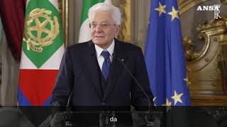 Mattarella: \