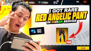 I Got Most Rare Red Angelic Pant in Indian Server Id 😱 100 % Real || Risk हे toh ishq हे 🤐 Free Fire