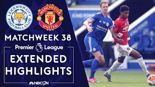 Leicester City v. Manchester United | PREMIER LEAGUE HIGHLIGHTS | 07/26/2020 | NBC Sports