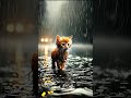 a little cat floating in the middle of a heavy rainstorm rabbitrescue cuteanimals animalrescue