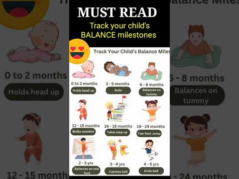 Must read #Track your child's BALANCE milestones #shorts