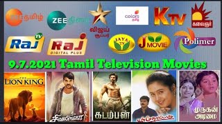 9.7.2021 Friday Tamil Television Movies