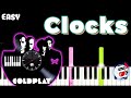 Clocks (Lyrics Piano) By Coldplay | EASY Piano Song Tutorial