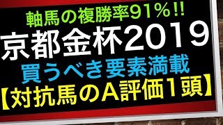 京都金杯2019 買うべき要素満載の【対抗馬のA評価1頭】