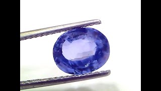 3.77 Ct IGI Certified Unheated Untreated Natural Ceylon Blue Sapphire By venusjewellers.com