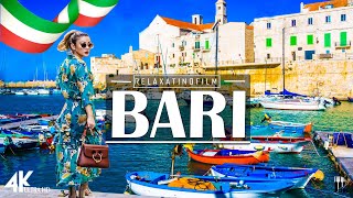 Beautiful Bari, Puglia 4K • Relaxing Italian Music, Instrumental Romantic • Video 4K UltraHD