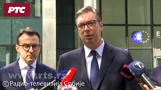 Vučić u Briselu: Ni oko čega nismo uspeli da se dogovorimo, zabrinutiji sam za bezbednost Srba