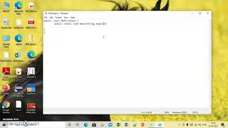 "Hello World" java program using notepad