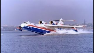 Aviões decolando e pousando dentro da água - airplanes landing in the water