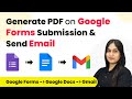 How to Generate PDF on Google Forms Submission & Send Email Automatically with Pabbly Connect