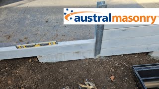 How to build a Concrete Sleeper retaining wall, Concrete Sleeper retaining wall design