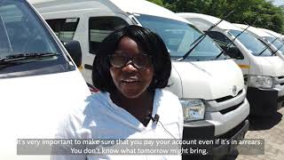 Win a Taxi competition winner | Mr Tshifhiwa Sathuma represented by his wife