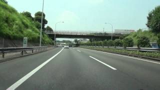 中央自動車道 下り その1　首都高西新宿→初狩PA　Motorway in Japan