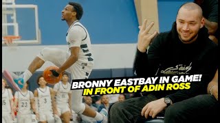 Bronny James WILDEST DUNK Of His Career In Front of Adin Ross!! EASTBAYS IN GAME!