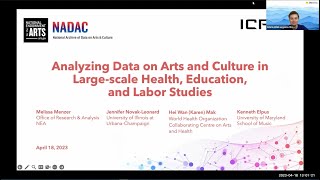 Analyzing Data on Arts and Culture in Large-scale Health, Education, and Labor Studies