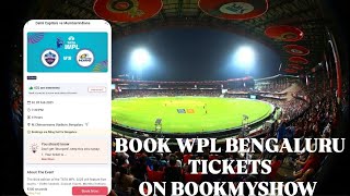 HOW TO BOOK WPL BENGALURU TICKETS ON BOOKMYSHOW