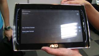 MSI WindPad 110 with Android 2.1 at Computex 2010