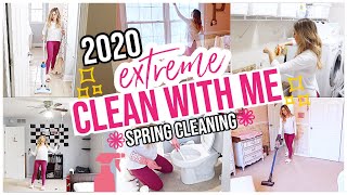 2020 EXTREME SPRING CLEAN WITH ME! HOUSE CLEANING MOTIVATION FOR HOMEMAKER + SAHM @BriannaK
