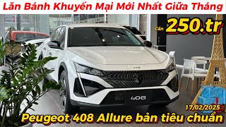 Giá Xe Peugeot 408 Allure Bản Tiêu Chuẩn 2025 Lăn Bánh Khuyến Mại Mới Nhất | Giá Xe Việt