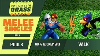 69% Nickemwit (Captain Falcon) vs Valk (Falco) - DPG 2024 - Melee Singles: Pools