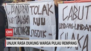 Unjuk Rasa Dukung Warga Pulau Rempang