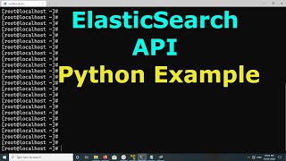ElasticSearch API List all Indexes REST API and Python Example