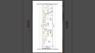 (20'x75') 19'x76' House plan # West facing #2bhk