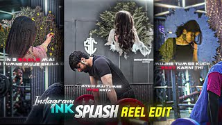 ink transition gym reels tutorial capcut | How to edit ink splash gym reel editing | Editingyt