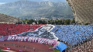 VELIČANSTVENA TORCIDA Tko je na transparentu kojim je dočekan Dinamo? Spetakl u Splitu