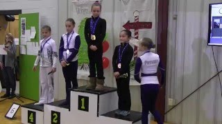 Burlington Gymnastics Provincial Qualifier Meet - Medal Ceremony for All Around(Dec. 6, 2015)