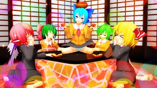 【毎月七日はルーミアの日】制服⑨インテットでスノートリック【東方MMD】