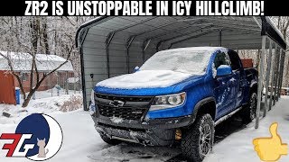 Colorado ZR2 Duramax (stock) UNSTOPPABLE VS Hillclimb COVERED in Ice Snow and Sleet