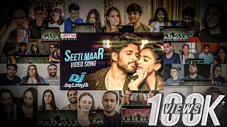 Seeti Maar Video Song Stylish Mashup Reactions | Allu Arjun, Pooja Hegde | #DheerajReaction |