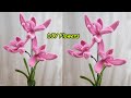 DIY | How to make flowers with pipe cleaner | Orchid flower tutorials