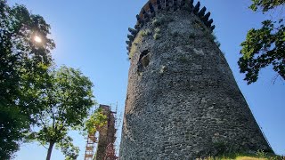 Hrad Slanec, veža z vnútra  17.7.2023. (Castle Slanec)