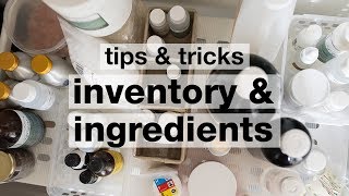 Inventory & Ingredients // Stuff I Wish I'd Known