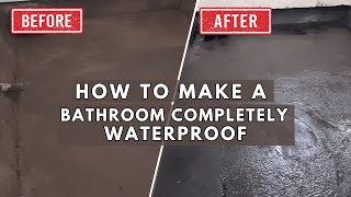 How to Make A New Bathroom Completely Waterproof Tips! Best Work Of Waterproofing