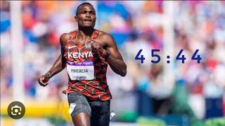 400M BONIFACE MWERESA  - 45:44sec WORLD championship Trials