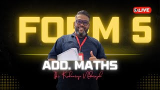 F5 ADD. MATHS | REVISION CLASS : CHAPTER 3 - INTEGRATION